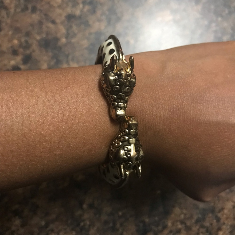 Animal print wrap bracelet